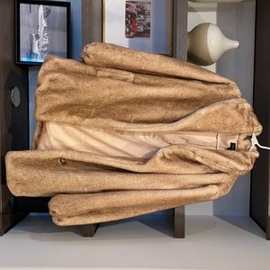 Majorelle faux fur coat